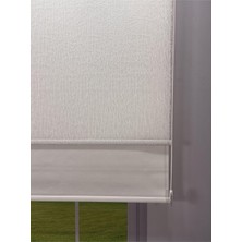 Vera Concept Store Donatti Perde Olympos Serisi – Kırçıl Desenli Çift Mekanizmalı Beyaz Tül Beyaz Stor Perde 90 x 200