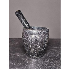 Vera Concept Store Granit Görünümlü Havan ve Tokmak Seti, Baharat Öğütücü, Sarımsak Ezici, Çok Amaçlı Mutfak Havancısı, (Antrasit)