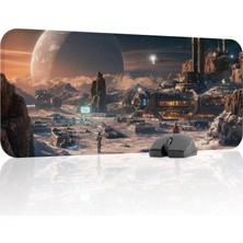 Vera Concept Store Yıldız Galaksi Gaming Mouse Pad Kauçuk Kaymaz Taban Mousepad (V5, 70X30 Xl)
