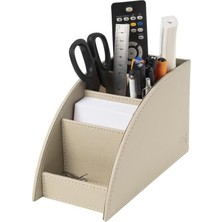 Vera Concept Store Kalemlik ve Kumandalık Suni Deri Masaüstü Organizer 4 Gözlü 21,5X10X12,5 cm