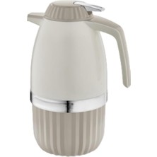 Vera Concept Store Çift Katmanlı Termos, 2 Litre Kapasiteli, Paslanmaz Çelik, Sıcak ve Soğuk Içecekler Için, Kamp Piknik Ev Ofis Kullanımına Uygun (Bej, 2 Lt, Termos)