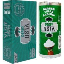 Vera Concept Store Derby Usta Tıraş Bıçağı 100'LÜ Jilet, Derby Usta Berber Tıraş Sabunu 75G Set