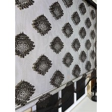 Vera Concept Store Çiftli Sistem Siyah Damask Tül & Ekru Stor Perde STB45239-V107