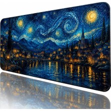 Vera Concept Store Desenli Baskılı Model Black Deer Xxl Gaming Mouse Pad 90X40 cm – Dikişli Kenar, Kaymaz Taban, Dijital Tasarım, Hassas Takip, Ultra Geniş Oyuncu Mousep