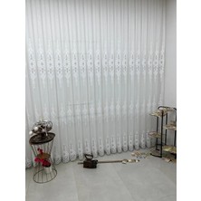 Vera Concept Store Selen 2895 Gümüş 1/3 Pileli Tül Perde, 100 x 250