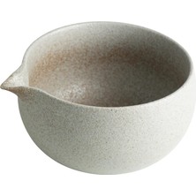 Vera Concept Store Chawan - Seramik Matcha Çayı Kasesi (Gri) - Geniş Ağızlı Japon Çırpma Kasesi - El Yapımı Dokulu Stoneware - Geleneksel ve Modern Tasarım
