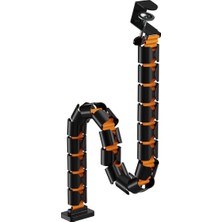 Vera Concept Store Turuncu Kelepçeli Omurga Tipi Kablo Kanalı (CC10-13)