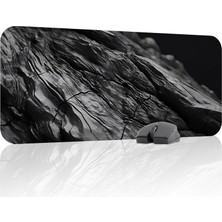 Vera Concept Store Siyah Mermer Desenli Gaming Mouse Pad Kauçuk Kaymaz Taban Mousepad (V1, 70X30 Xl)