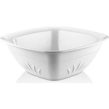 Vera Concept Store Gastroplast 33 cm Kare Salata Kasesi (Kırılmaz,çizilmez,sararmaz,ömürlük Polikarbon Plastikten)
