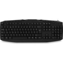 Vera Concept Store KB-250F Siyah USB Tamamen Türkçe F Multimedia Klavye