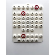 Vera Concept Store Ring A Date Takvim (Beyaz)