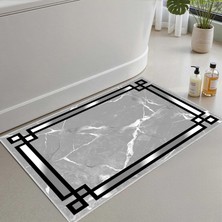 Vera Concept Store Banyo Paspası, Yumuşak Banyo Halısı, Kaymaz Dot Tabanlı, Su Emici, Makinede Yıkanabilir - 50 x 80 cm