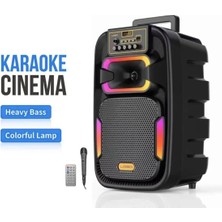 Vera Concept Store Tastech Mikrofonlu Bluetooth Speaker LED Işıkli Karaoke Hoparlör Sd Kart USB Aux Büyük Boy Hoparlör GY-801 GY-800