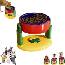 Vera Concept Store Yüksekliği Ayarlanabilir Kedi Köpek Mama Kabı, Vantuzlu Tasarım, Renkli Plastik, Yıkanabilir Pet Beslenme Standı