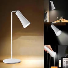 Vera Concept Store Multi Fonksiyonel Masa Lambası, Ister Kıckaçlı Ister El Feneri Şarj Edilebilir Dokunmatik Lamba 360 Derece Hareket, Yatak Odası Bar Restoran Için Başu
