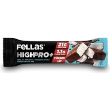 Vera Concept Store Çikolata Kaplı Highpro+ Protein Bar - Hindistan Cevizli (50G) X12 Adet