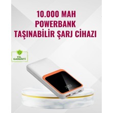 Vera Concept Store Powerbank 10000 Mah – Çift USB Çıkışlı, Type-C Girişli, Şık Beyaz Tasarım