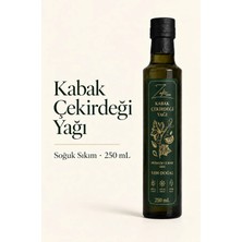 Zafir Natural|Soğuk Sıkım Kabak Çekirdeği Yağı 250 mL | %42,2 Bağıl Skualen | GC Analizli