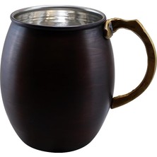 Vera Concept Store El Yapımı Klasik Bakır Bardak, Oksit Renk, 8X10 Cm, Modern Tasarım