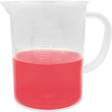 Plastik Kulplu Beher Kabartma Dereceli 250ML - 1 Adet