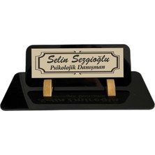 Kişiye Özel Masa Isimliği Ofis Büro Makam Hediyesi Pleksi