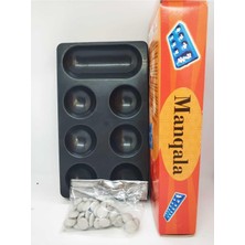 Vera Concept Store Lüks Mangala Oyun Seti Büyük Boy Mancala 48X14 cm Tarihi Strateji Kutu Oyunu, Çok Renkli