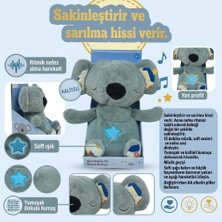 Colezium Nefes Alan Işıklı ve Müzikli Uyku Arkadaşı Peluş Koala - Sakinleştirici Bebek Oyuncağı - 1 Adet