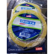 12MMX66MT Yapışkan Bant GK01582 Bir Paket 12 Adettir