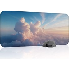 Vera Concept Store Bulutlar Gaming Mouse Pad Kauçuk Kaymaz Taban Mousepad (V2, 70X30 Xl)