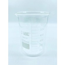 600ML Cam Beher Dereceli Borosilikat 1 Adet
