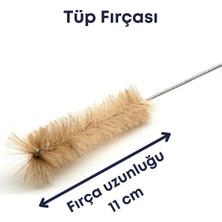Test (Deney) Tüpü Beher Erlen Balonjoje Temizleme Fırçası 11 cm Laboratuvar Ürünleri Kullanımına Uygun