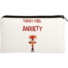 Ters Yüz I Feel Anxiety Baskılı Kalemlik - Clutch