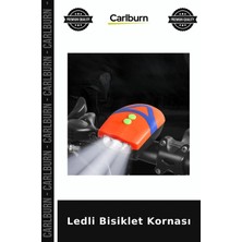 Carlburn Özel Üretim Güvenlik Aksesuar Aydınlatma Pratik Ledli Bisiklet Kornası
