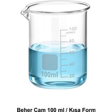 Beher Cam 100 ml / Kısa Form