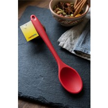 Layfislife Silikon Mutfak Kaşığı 27 cm | 5,5 cm Geniş Yüzeyli Yemek ve Servis Kaşığı VSL-985/KIRMIZI/KIRMIZI/GI