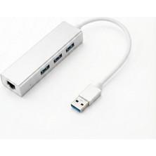 Dolozena Kompakt Gigabit Ethernet Çevirici 3 Port USB 3.0 Macbook