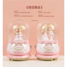 Yenilig 3 Adet Işıklı Müzikli Orta Boy Kar Küresi – Cam Fanus Polyester Gövde, Işık ve Müzik, Dekoratif Snow Globe