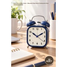 Yenilig 10 Adet Kare Alarmlı Masa Saati – Masaüstü Saat Alarm Fonksiyonlu Kare Tasarım, Masaüstü Kullanım, Desk Clock Alarm, Karakterli Yapışkan Notlar Post-It