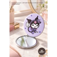 Yenilig 60 Adet Karakterli Cep Aynası – Çift Taraflı Yakınlaştırıcı ve Normal, Kompakt Taşınabilir Makyaj Aynası, Hediyelik Promosyon Pocket Mirror
