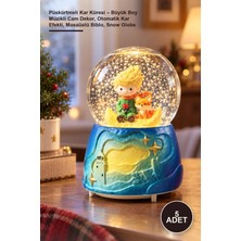 Yenilig 5 Adet Püskürtmeli Kar Küresi – Büyük Boy Müzikli Cam Dekor, Otomatik Kar Efekti, Masaüstü Biblo, Snow Globe