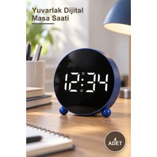 Yenilig 4 Adet Yuvarlak Dijital Masa Saati