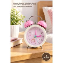 Yenilig 3 Adet Dekoratif Masaüstü Çalar Saat – Renkli Tasarım, Masa Üstü Kullanım ve Alarm Clock Table Clock Eş Anlamlıları