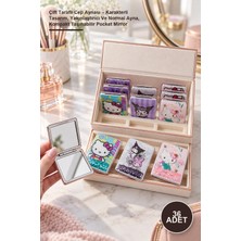 Yenilig 36 Adet Çift Taraflı Cep Aynası – Karakterli Tasarım, Yakınlaştırıcı ve Normal Ayna, Kompakt Taşınabilir Pocket Mirror