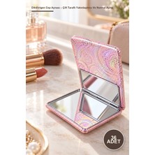 Yenilig 36 Adet Dikdörtgen Cep Aynası – Çift Taraflı Yakınlaştırıcı ve Normal Ayna, Kompakt Taşınabilir Makyaj Aksesuarı Pocket Mirror Makeup Mirror