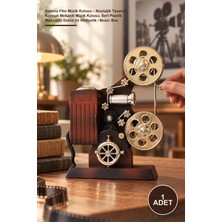 Yenilig 1 Adet Sinema Film Müzik Kutusu – Nostaljik Tasarım, Kurmalı Mekanik Müzik Kutusu, Sert Plastik Masaüstü Dekor ve Hediyelik / Music Box