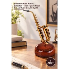 Yenilig 5 Adet Saksofon Müzik Kutusu – Saksofon Temalı Figürlü Müzik Box ve Music Box, Hediyelik