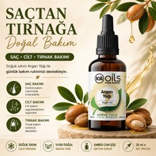 Str Store Kaoils Argan Yağı 30 ml | 100% Pure Argania Spinosa Kernel Oil | Soğuk Sıkım Doğal Taşıyıcı Yağ | Saç ve Cilt Bakımı Için Onarıcı Besleyici