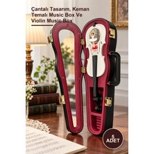 Yenilig 5 Adet Büyük Keman Müzik Kutusu – Çantalı Tasarım, Keman Temalı Music Box ve Violin Music Box