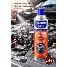 Yenilig 5 Adet Motor Temizleme Spreyi – Güçlü Formül 500 ml Motor Temizleyici Engine Cleaner, Yağ ve Kir Sökücü, Turuncu Mavi Etiketli Metal Sprey