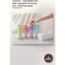 Yenilig 3 Adet Termos – Taşınabilir Sıvı Kabı, Seyahat ve Kamp Için, Thermos Flask